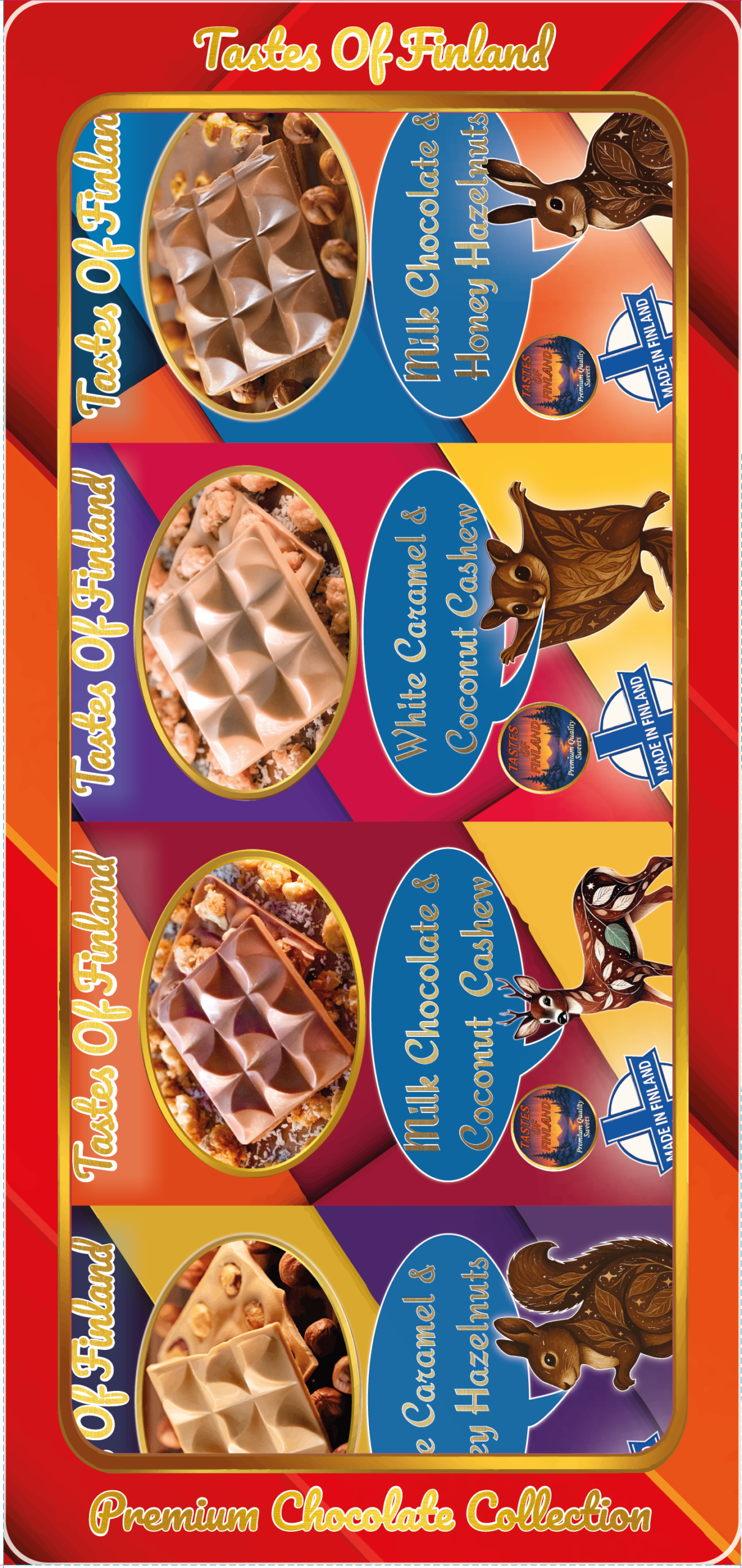 Assorted Nut Selection Box (4 Bars) - Image 1