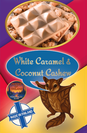 Caramel White Chocolate & Coconut Cashew, 4x105g