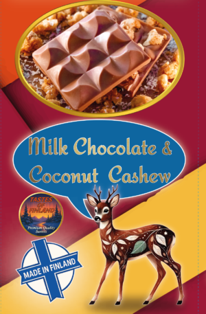 Milk Chocolate & Coconut Cashew, 4x105g