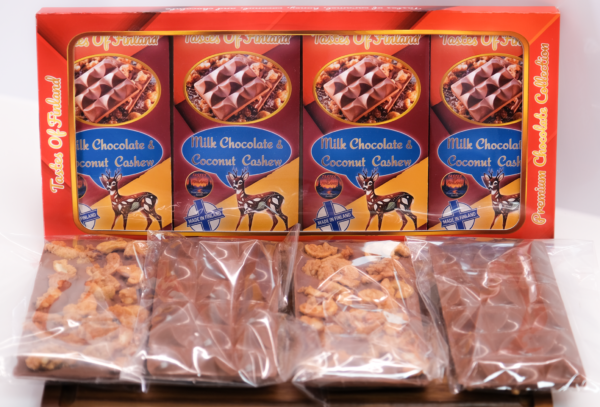 Milk Chocolate & Coconut Cashew, 4x105g