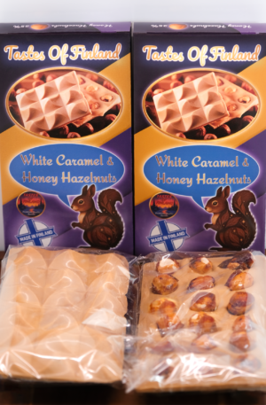 Caramel White Chocolate & Honey Hazelnuts, 4x100g - Image 4