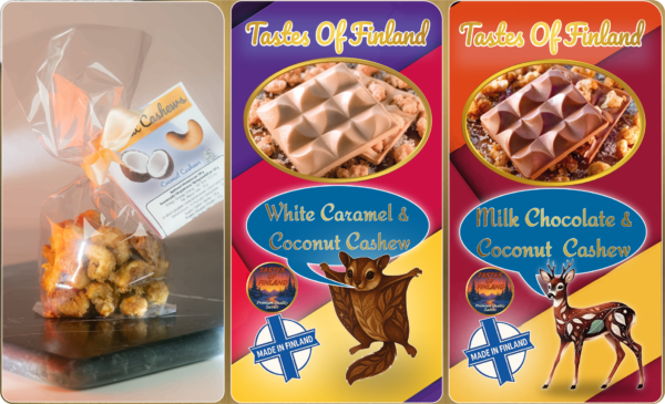 2 Chocolate Bars + Coconut Cashew Nuts